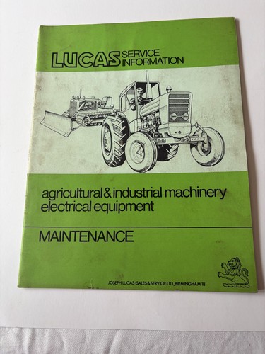Lucas cav service information - cav,