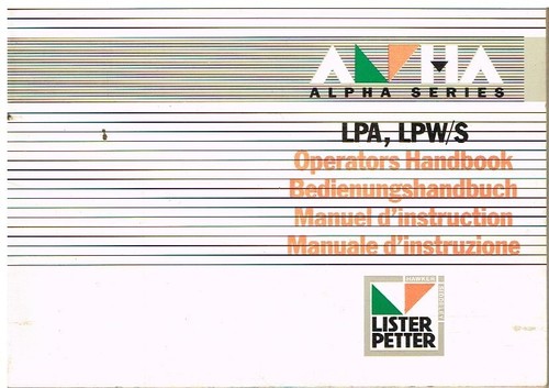Lister petter lpa - lister,