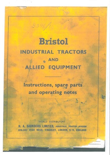 Bristol industrial tractor - bristol,