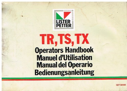 Lister petter tx - ts,