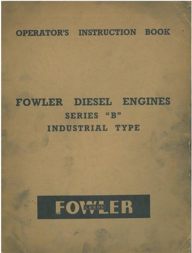 Fowler diesel engine - fowler, series