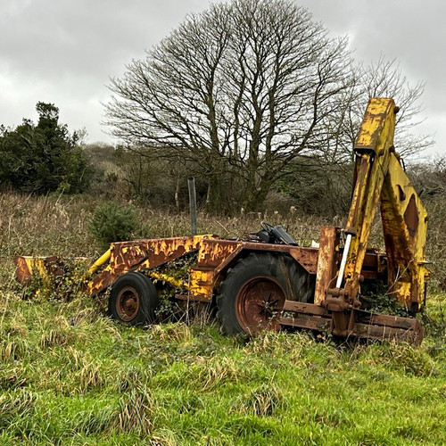 Industrial tractor backhoe - industrial,