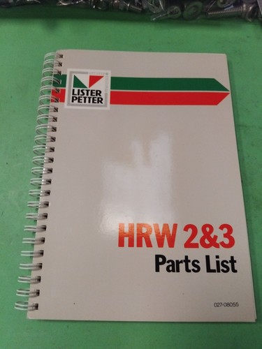 Vintage lister parts list - vintage,