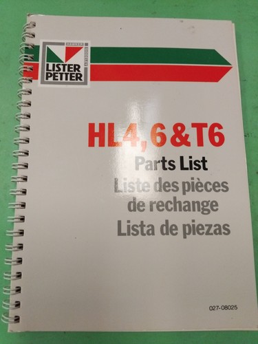 Vintage lister parts list - vintage,